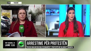 Top Channel/ Arrestime për protestën! Policia ndalon disa nga pjesëmarrësit që bllokuan rrugët