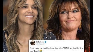 Halle Berry disses Sarah Palin after being called out for being distant relative of former conservat