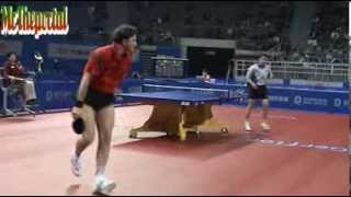 Table Tennis - JM Saive Vs Yang Min - (Coach Camera)