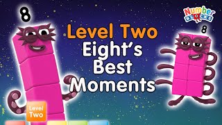 All the Best Eight Moments! | Level 2 | Numberblocks