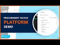 Procurement Tactics Course Platform