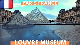louvre Museum Paris Walking Tour | World Biggest Museum  | 4K UHD 60FPS | 10 December 2021 | France