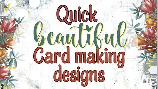 Beautiful handmade birthday card making | QUICK EASY cardmaking designs | handmade cards tutorial