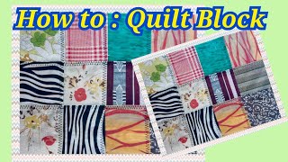 DIY | EP.2 How to Quilt Block / สอนเย็บต่อผ้า รูปสี่เหลี่ยม / My ideas