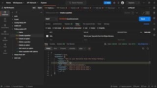 Polling system API | nodejs | mongodb