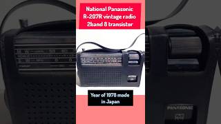 R-207R radio National Panasonic 2Band a transistor mini portable#antique radio#purana radio#viral