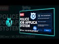 [FREE] 👮 Police Job Application System | Discord Integration + In-Game Form | MJ DEVELOPMENT