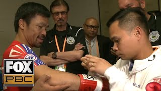 Manny Pacquiao and Keith Thurman prepare for WBA welterweight title | BEHIND THE SCENES | PBC ON FOX