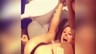 Charlotte Crosby twerking in public toilet with girlfried while almost naked | Geordie Shore