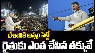 దేశానికి అన్నం పెట్టే రైతుకు ఎంత చేసిన తక్కువే..| Chandrababu Made Promise To Farmers | TDP Official