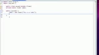 Java GUI Lesson 2 JLabels