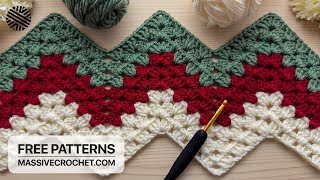 SUPER EASY Crochet Pattern for Beginners (1 ROW REP)! ⚡️🎁 LOVELY Crochet Stitch for Baby Blanket