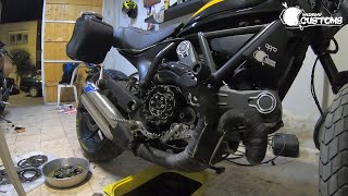 Ducati Scrambler Clutch Kit Replacement (Time-lapse)