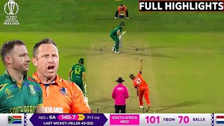 Netherlands vs  South Africa World cup match 2023 full highlight video, AFG vs ENG TODAY HIGHLIGHTS
