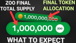 ZOO - Latest Update | Final Total Supply | Final Token Allocation | What To Expect