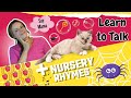 Learn To Talk Baby and Toddler Learning & Nursery Rhymes ! Apples and Bananas + Itsy Bitsy Spider