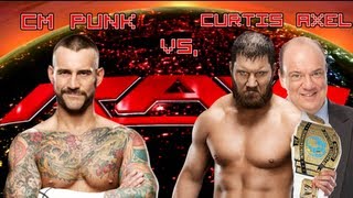 WWE Raw - CM Punk vs Curtis w/Paul Heyman Axel + Brock Lesnar - 8/5/2013 Full Match HD
