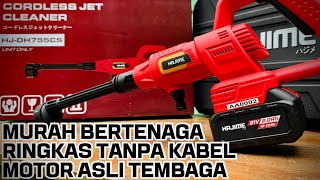 Jet cleaner cordless terbaru | Motor asli tembaga | Hajime HJ-DH755C