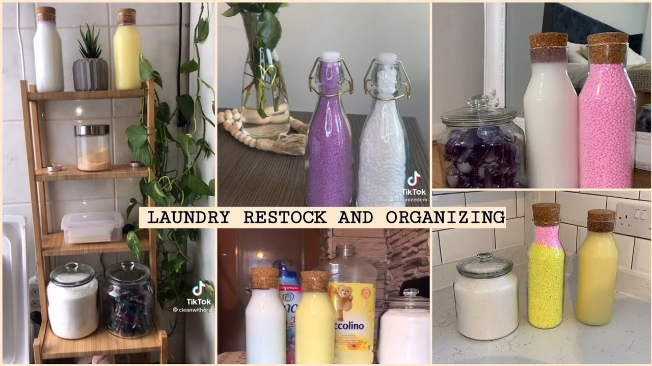 Laundry Restock And Organization ASMR TikTok Compilation 💖 - YouTube