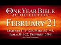 february 21 one year bible audio edition