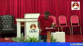 F.A.M.I BIBLE STUDY SERVICE WITH BISHOP ELECT: APOSTLE DR. ERIC BOXX JP