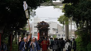 平成30年4月14日　半田山車祭り 上半田地区　住吉神社曳き込み・曳き出し 北組・南組