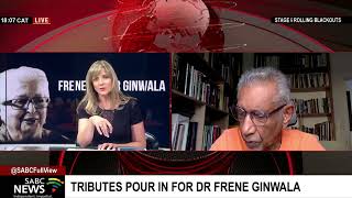 Mac Maharaj pays tribute to Dr Frene Ginwala