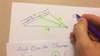 Angle Bisector Theorem (level 2 example)