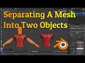 How To Separate A Mesh Into Two Objects | Blender Tutorials