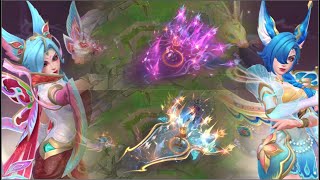 [Comparison] Celestial Embroidery Xayah Vs Prestige Celestial Embroidery Xayah || LOL Wild Rift