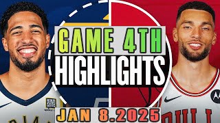 Indiana Pacers Vs Chicago Bulls Game 4th Highlights Jan 08,2024 NBA Season 2024-25