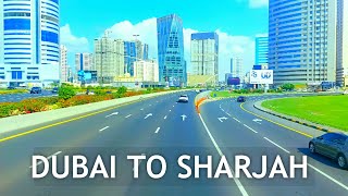 DUBAI TO SHARJAH, City Tour by Bus |4K| BEAUTIFUL Weather Dec 2022 🇦🇪