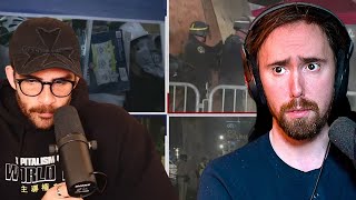 Hasan Talking With Asmongold On Campus Protests | HasanAbi Reacts
