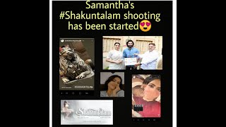 Samantha's # Shakuntalam movie shooting has been started...😍