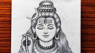 How to draw Lord Shiva | Mahadev drawing | Bholenath drawing step by step | Mahashivratri drawing