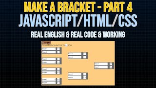 Make Event Bracket / Tournament Part 4 - Javascript (Results Management)