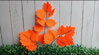 DIY Maple Tree || Cara Mudah Membuat Pohon Mapel dari Kain Flanel