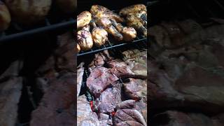 Deer steaks n chicken! (Jan 20, 2019) #bbq #chicken #deer #deermeat #cooking #homestead #bbqchicken