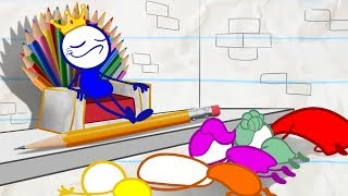 Pencilmate Meets A Genie! - Pencilmation Cartoons