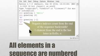 Python Sequences, Indexing, Slicing Part 1