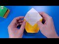 선물포장을 색종이로 뚜껑이 있는 상자 접는방법 종이접기 네모아저씨 origami box with lid