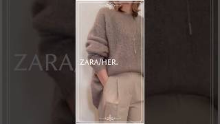 【50代のコーデ】ZARA×HER. モヘアが女らしい💕ワイドパンツコーデ　#ユニクロコーデ #50代ファッション #ファッション