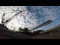 Hamilton section: placing bridge beams, Mangaharakeke Gully - March 2019