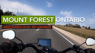 Trip 1 Part 5: Riding to Mount Forest Ontario on Harley-Davidson Fat Boy 30th Anniversary, HD-S1E7