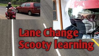 Lane Change Tips for scooty beginners|| How To change the lane on busy road