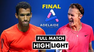 Sebastian Korda vs Felix Auger-Aliassime Final Highlights - ATP Adelaide International 2025