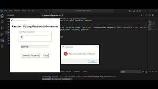 Strong Random Password Generator Using Python GUI | Intern Project Showcase