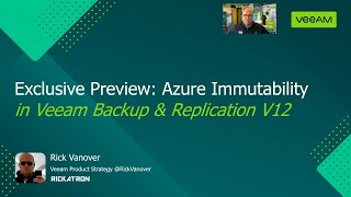 Azure Immutability: Exclusive Preview of Veeam Backup \u0026 Replication V12 | ODFP102