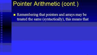 1804 C programming Pointer arithmetic