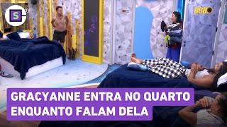 FLAGRA no BBB 25! Gracyanne ENTRA NO QUARTO no momento em que Diogo e Vilma estão falando sobre ela